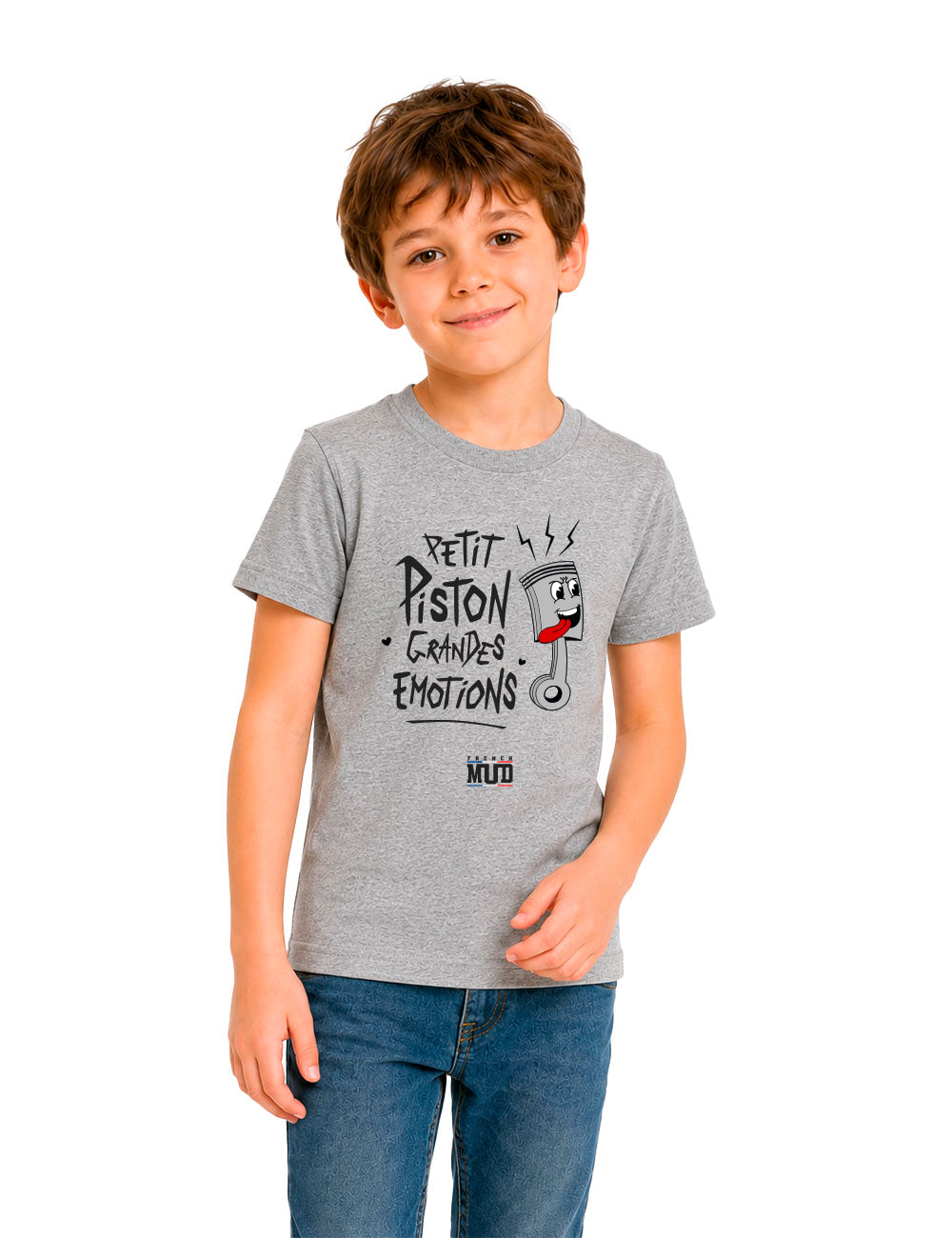 T-shirt "Petit piston, grandes émotions" Enfant