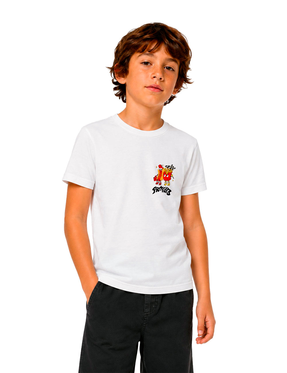 T-shirt "Saucisse frite et Motocross" Enfant