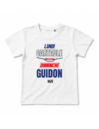 T-shirt "Lundi cartable, dimanche guidon" Enfant