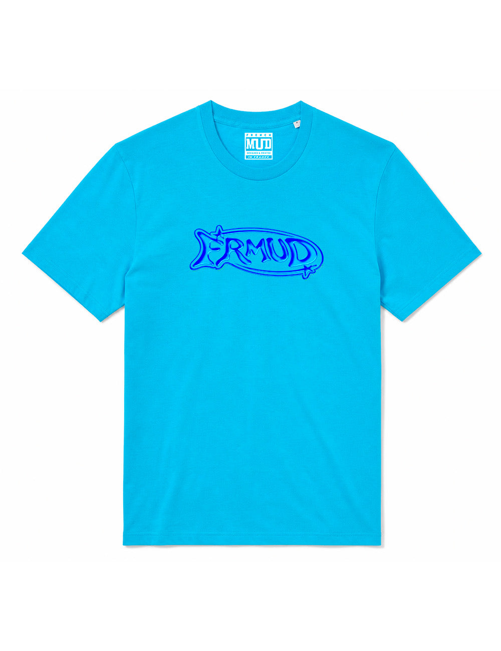 T-Shirt "GLOSSY" Aqua blue - unisexe