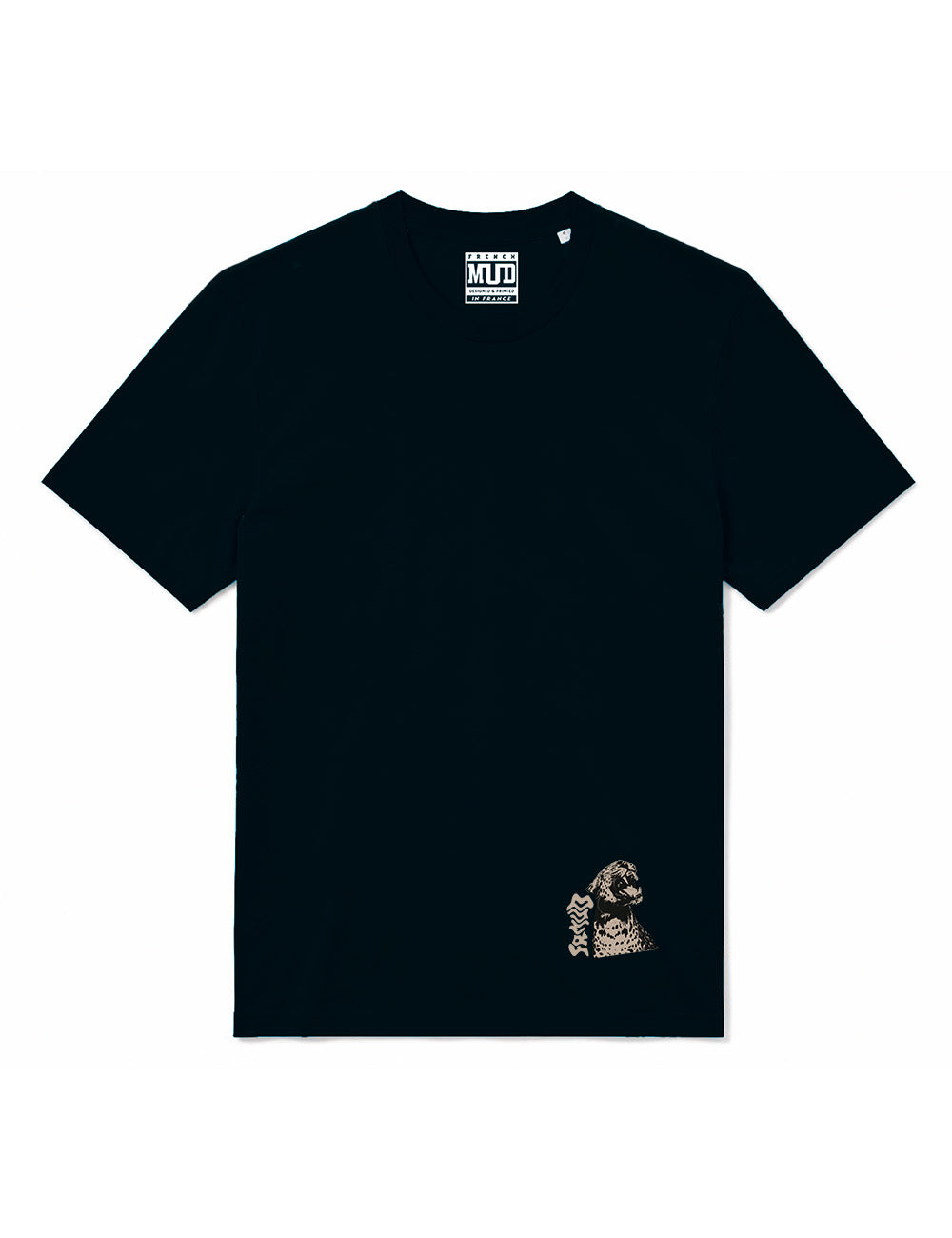 T-Shirt "Guépard" Noir Unisexe