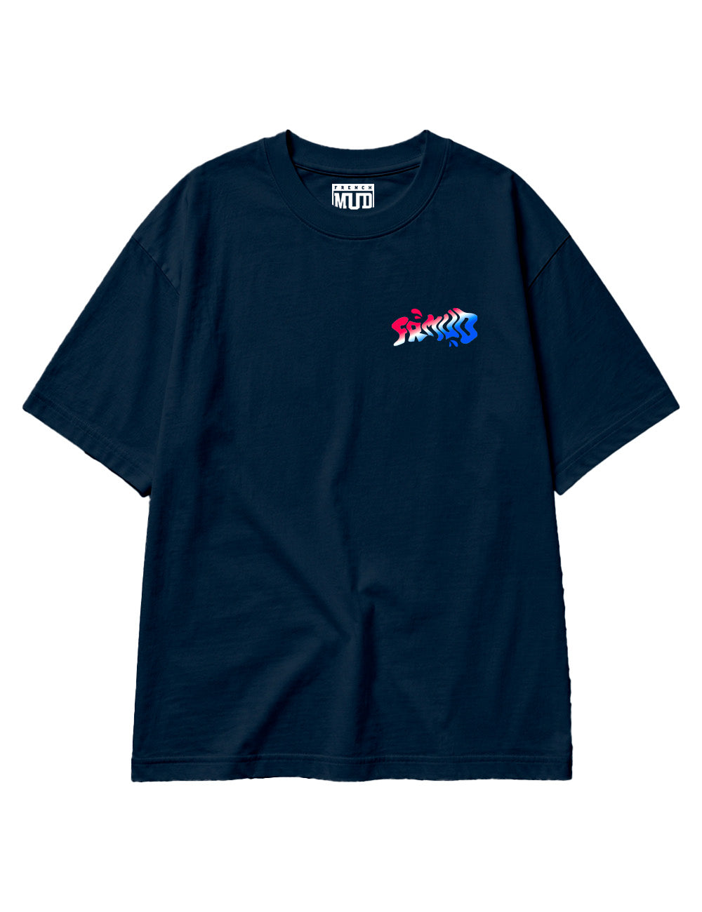 T-Shirt "Plaisir de souffrir" Navy Unisexe