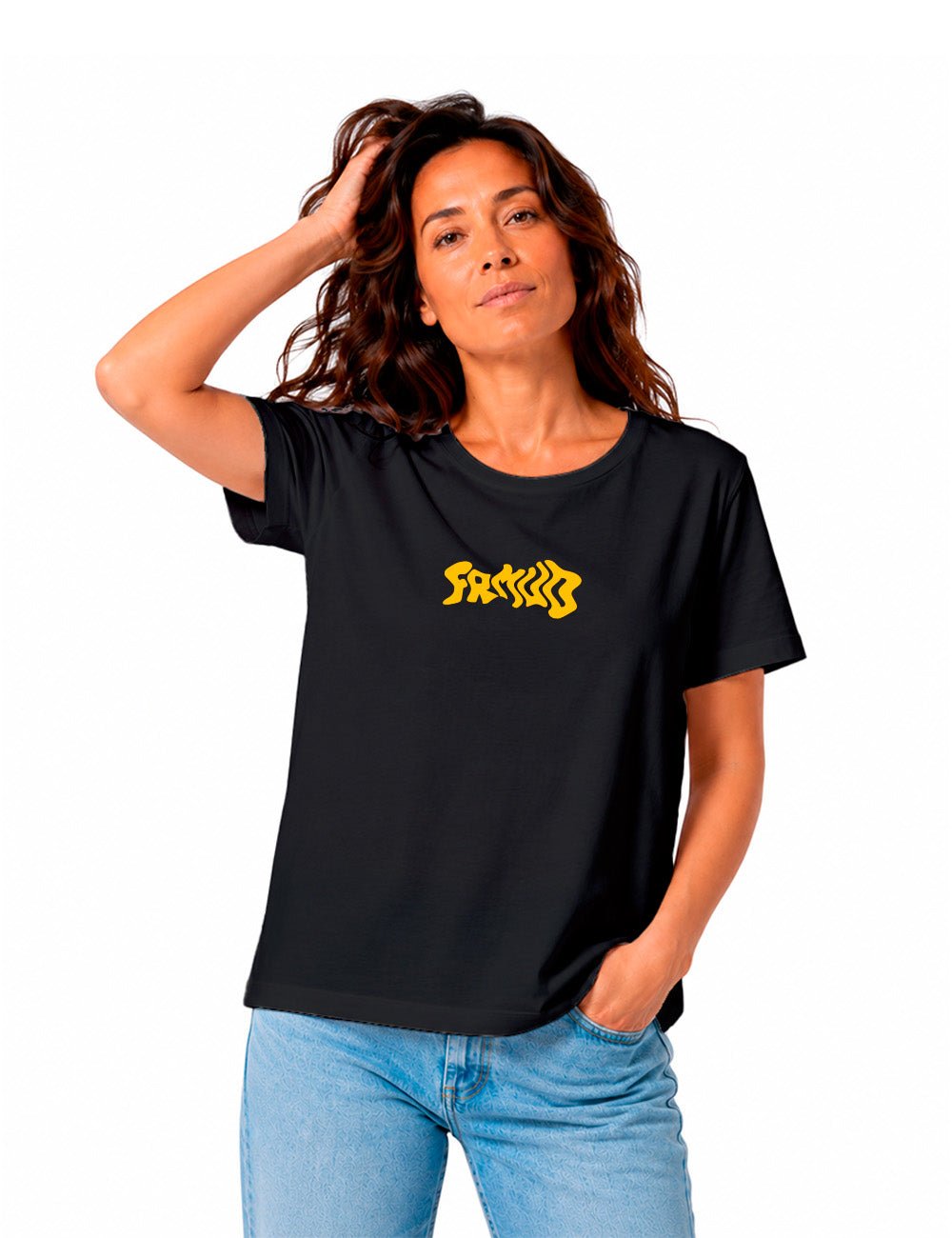 T-Shirt "Black Slimer" Femme