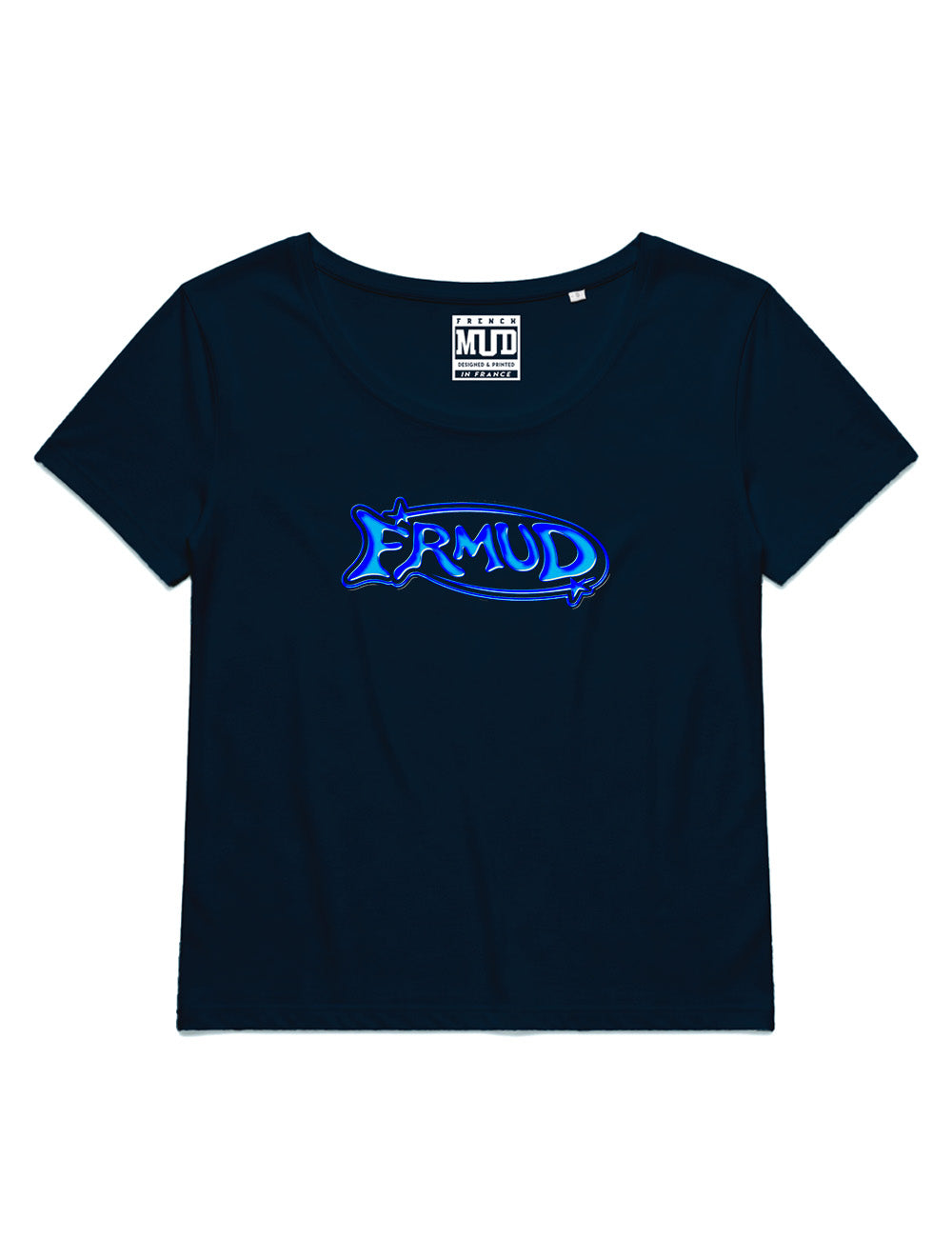 T-Shirt "Navy Glossy" Femme