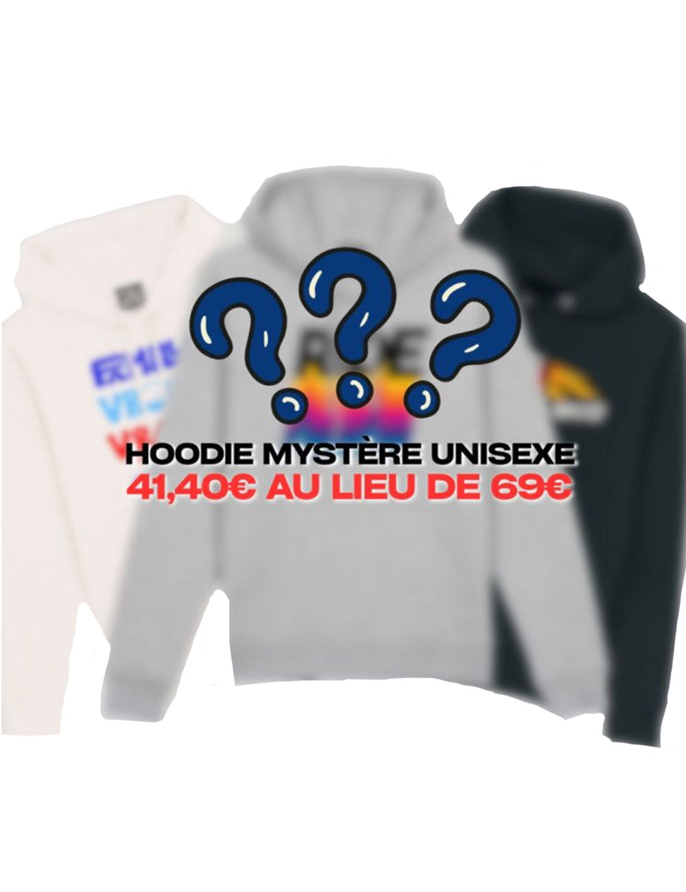 Hoodie mystère unisexe
