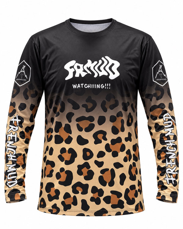 Maillot MX Léopard French-MUD - vue de face