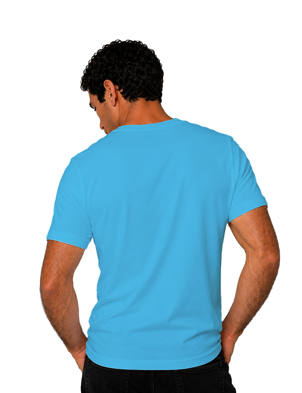 T-Shirt "GLOSSY" Aqua blue - unisexe