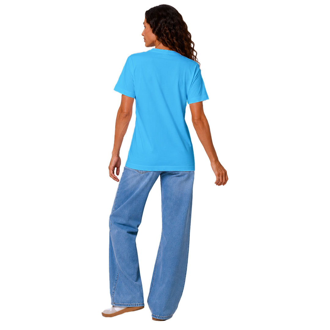 T-Shirt "GLOSSY" Aqua blue - unisexe