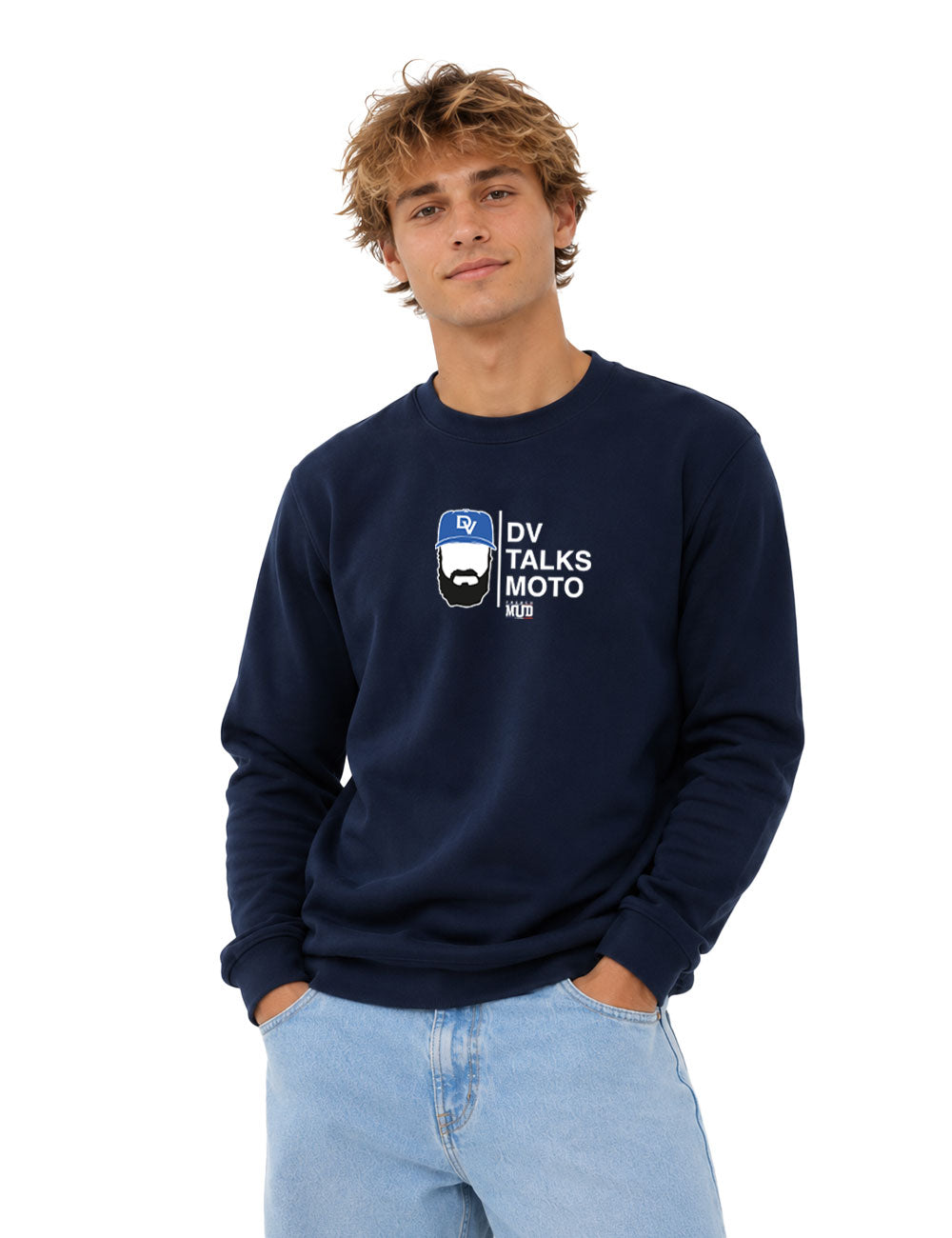 Sweat Col Rond "DV Talks Moto" Adulte