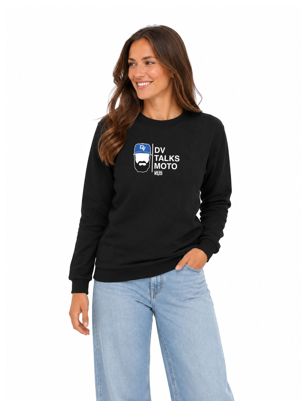 Sweat Col Rond "DV Talks Moto" Adulte