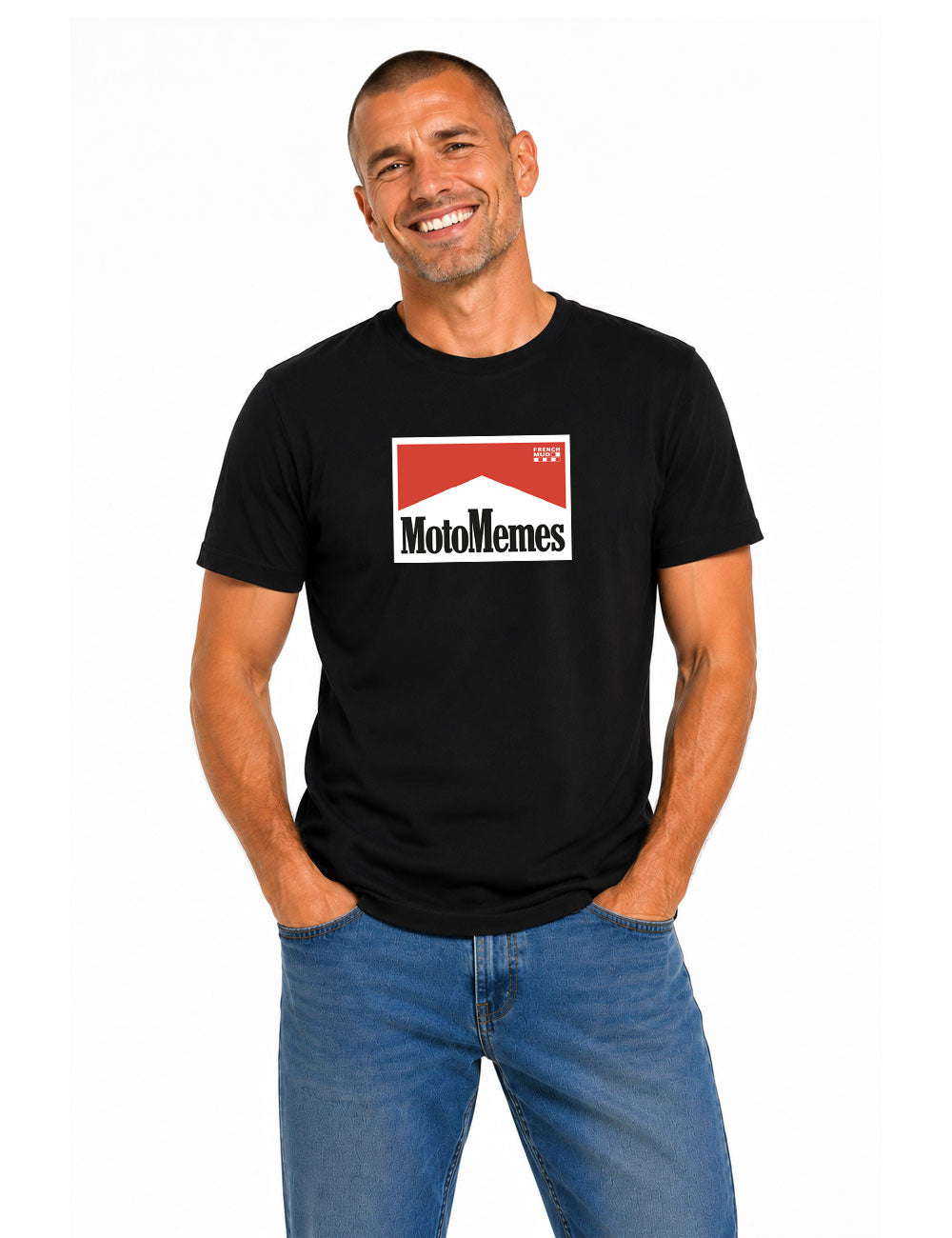 T-Shirt "Moto Memes Vintage Malboro" Unisexe