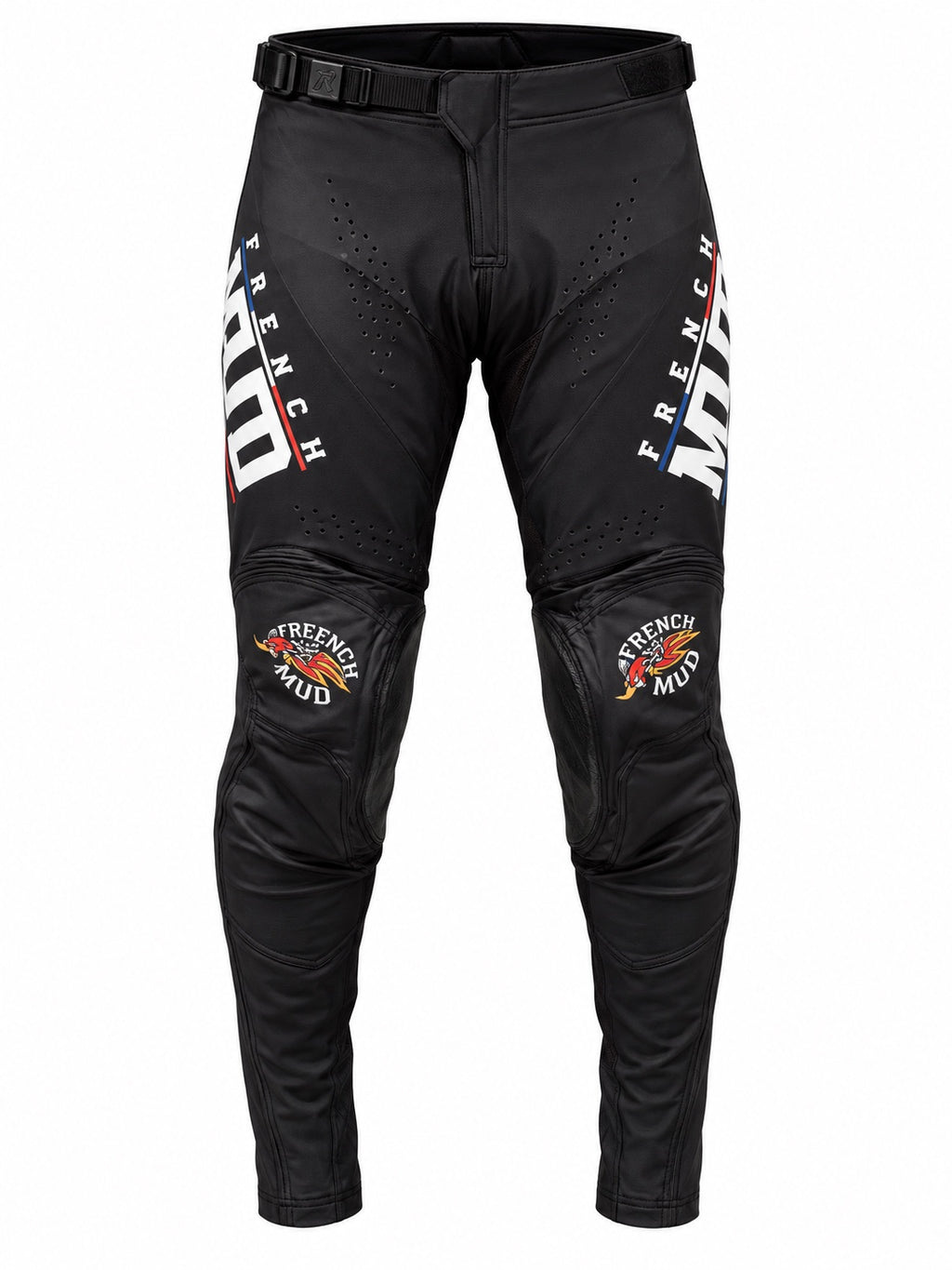 Pantalon MX MOOVE Noir French-MUD - vue de face